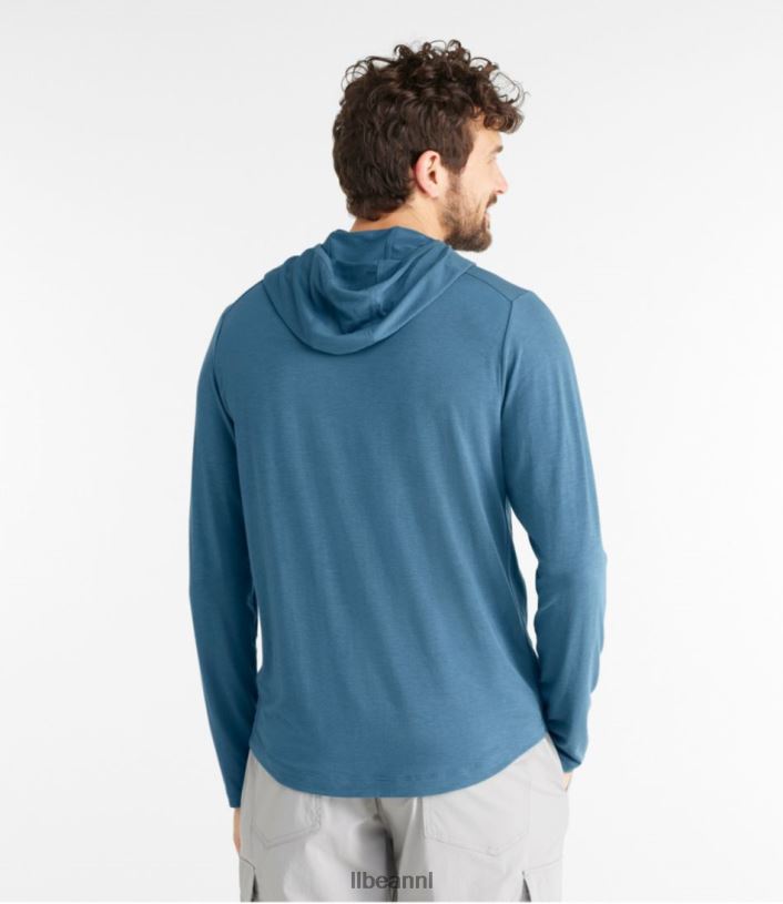 L.L.Bean Heren Tropicalwear comfortabele hoodie bleek turkoois kleding VT0641285 - Image 3