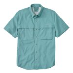 L.L.Bean Heren tropisch overhemd mineraal blauw kleding VT0643148