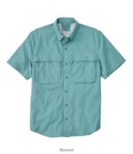 L.L.Bean Heren tropisch overhemd mineraal blauw kleding VT0643148