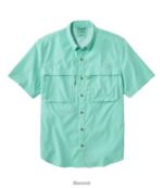 L.L.Bean Heren tropisch overhemd vervaagde jade kleding VT0645797