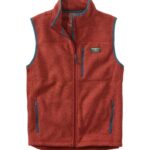 L.L.Bean Heren trui fleecevest licht mahonie bovenkleding VT0646568