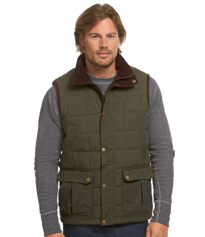 L.L.Bean Heren upcountry donsvest van gewaxt katoen koffieboon uitrusting voor buiten VT0643667 - Image 2
