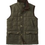 L.L.Bean Heren upcountry donsvest van gewaxt katoen loden uitrusting voor buiten VT064898