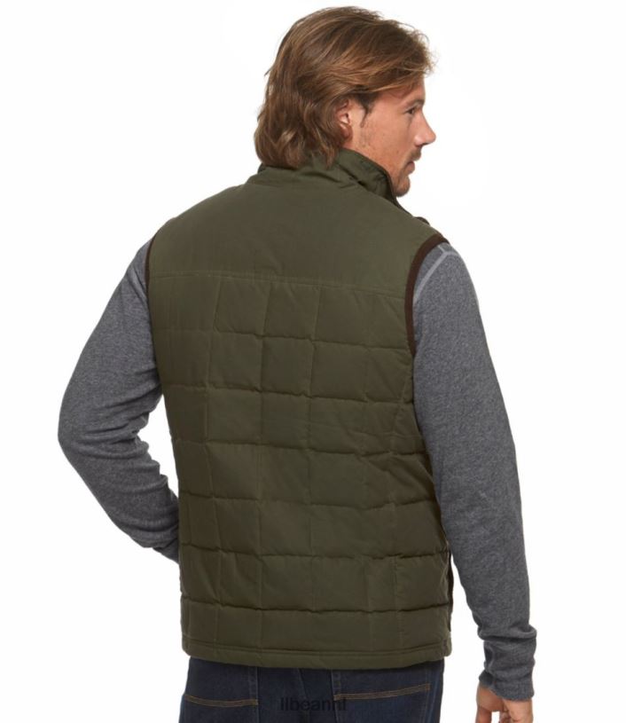 L.L.Bean Heren upcountry donsvest van gewaxt katoen loden uitrusting voor buiten VT064898 - Image 3