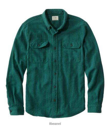 L.L.Bean Heren Veldflaneloverhemd uit 1912 donker grenen kleding VT0644693