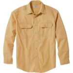 L.L.Bean Heren zongewassen canvas overhemd gemzen kleding VT0646628
