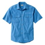 L.L.Bean Heren zongewassen canvas overhemd marineblauw kleding VT0643487