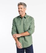 L.L.Bean Heren zongewassen canvas overhemd marineblauw kleding VT0645002 - Image 2