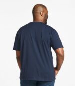L.L.Bean Heren zorgeloos krimpvrij T-shirt blauwgroen kleding VT0646874 - Image 5