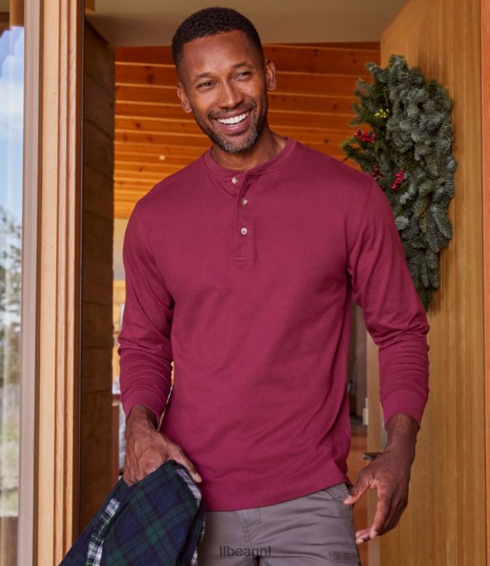L.L.Bean Heren zorgeloos krimpvrij T-shirt houtskool heide kleding VT0643013 - Image 6