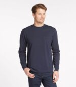 L.L.Bean Heren zorgeloos krimpvrij T-shirt met zak zwart kleding VT0645800 - Image 2