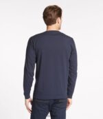 L.L.Bean Heren zorgeloos krimpvrij T-shirt met zak zwart kleding VT0645800 - Image 3