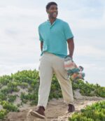 L.L.Bean Heren zorgeloos krimpvrij T-shirt oceaanblauw kleding VT0646436 - Image 6