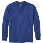 L.L.Bean Heren zorgeloos krimpvrij T-shirt oceaanblauw kleding VT0646460