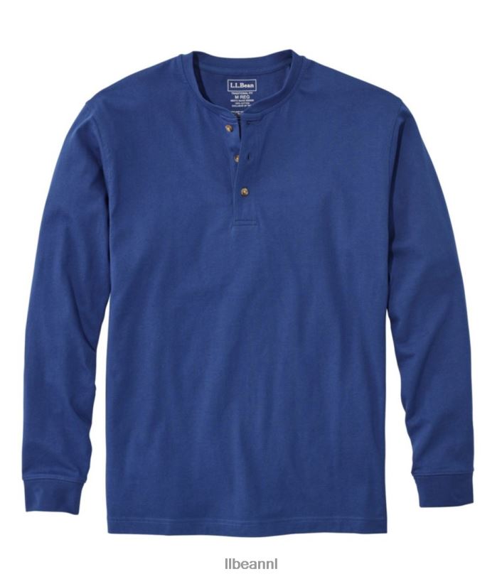 l_l_bean_heren_zorgeloos_krimpvrij_t_shirt_oceaanblauw_kleding_vt0646460.jpg L.L.Bean Heren zorgeloos krimpvrij T-shirt oceaanblauw kleding VT0646460 - Image 1