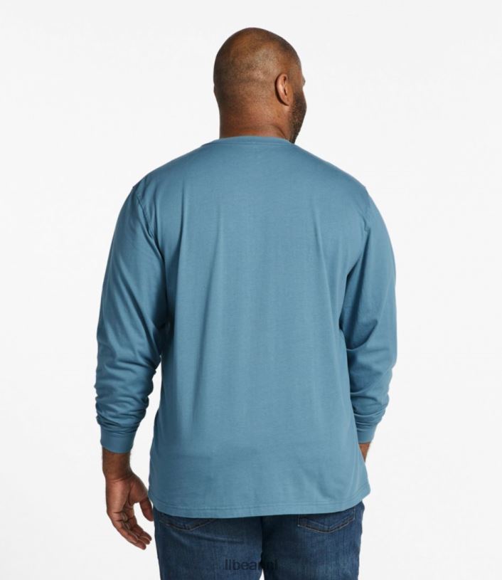 L.L.Bean Heren zorgeloos krimpvrij T-shirt zeewater kleding VT0644624 - Image 5