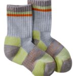 L.L.Bean kinderen atletische crew sokken malibu blauw/houtrook schoenen VT064175