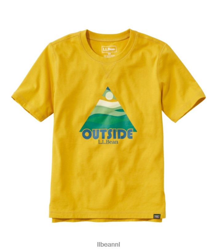 L.L.Bean kinderen biologisch T-shirt met korte mouwen gouden citroen buiten kleding VT0643319 - Image 1