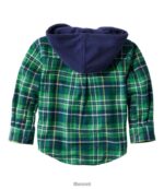 L.L.Bean kinderen fleece gevoerd flanellen overhemd marineblauw kleding VT0643025 - Image 5