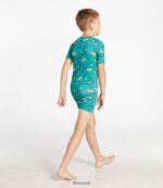 L.L.Bean kinderen Getailleerde pyjama van biologisch katoen blauw groen kleding VT0645890 - Image 5