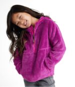 L.L.Bean kinderen hoogpolige fleece trui met capuchon gedempt paars bovenkleding VT0644993 - Image 2