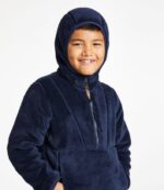 L.L.Bean kinderen hoogpolige fleece trui met capuchon gedempt paars bovenkleding VT0644993 - Image 5