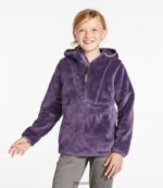L.L.Bean kinderen hoogpolige fleece trui met capuchon gedempt paars bovenkleding VT0644993 - Image 6