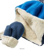 L.L.Bean kinderen Klassieke fleecemuts en wantenset voor baby's en bergen lila kleding VT0643559 - Image 2