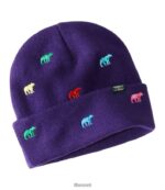L.L.Bean kinderen muts paarse nachtberen kleding VT0645725
