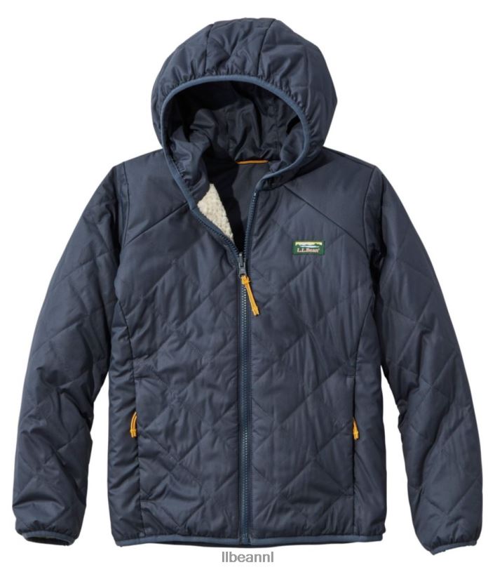L.L.Bean kinderen Omkeerbaar jack in de bergen carbon marine/speksteen bovenkleding VT0645113 - Image 1