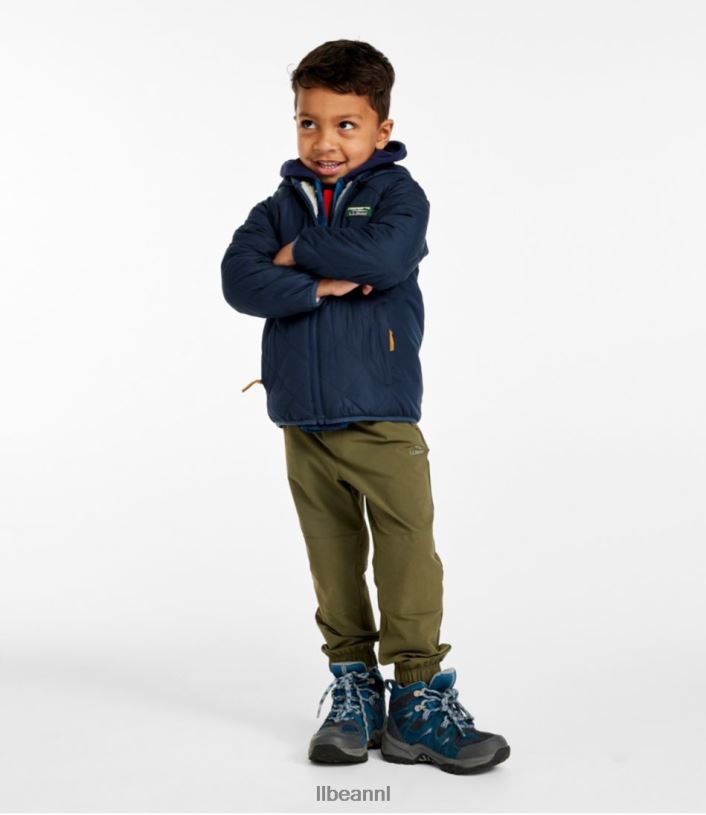 L.L.Bean kinderen Omkeerbaar jack met capuchon in de bergen pruim druif/magenta waas bovenkleding VT064919 - Image 2