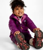 L.L.Bean kinderen Omkeerbaar jack met capuchon in de bergen pruim druif/magenta waas bovenkleding VT064919 - Image 5