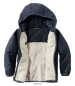 L.L.Bean kinderen Omkeerbaar jack met capuchon in de bergen pruim druif/magenta waas bovenkleding VT064919 - Image 8