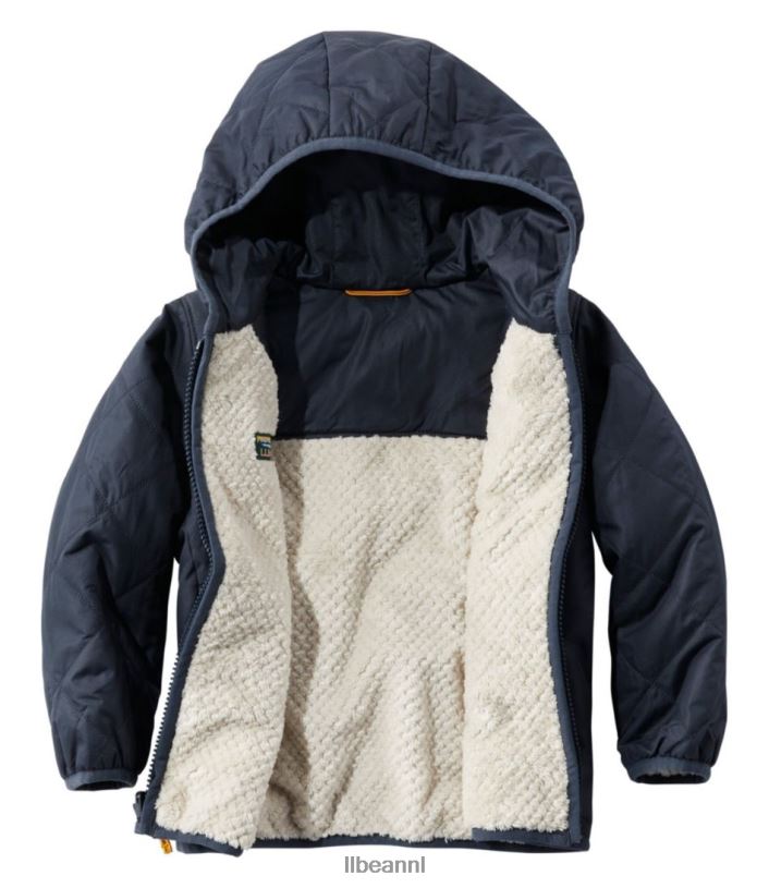 L.L.Bean kinderen Omkeerbaar jack met capuchon in de bergen pruim druif/magenta waas bovenkleding VT064919 - Image 8