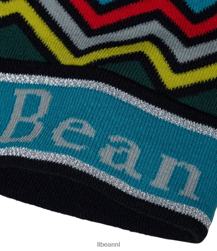 L.L.Bean kinderen pompon hoed licht turkoois reflecterend kleding VT0645971 - Image 2