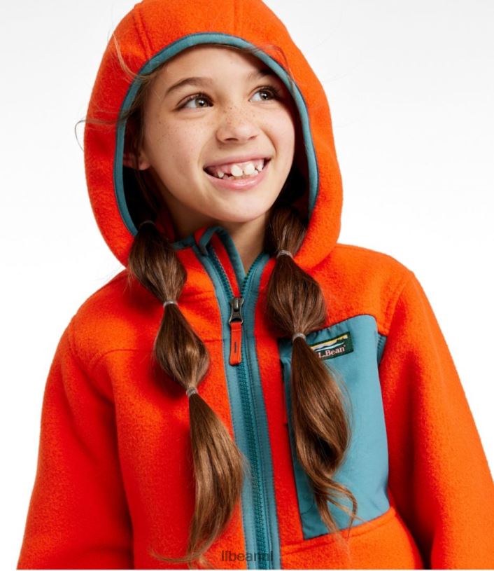 L.L.Bean kinderen retro klassiek bergfleecejack oranje bovenkleding VT064883 - Image 3