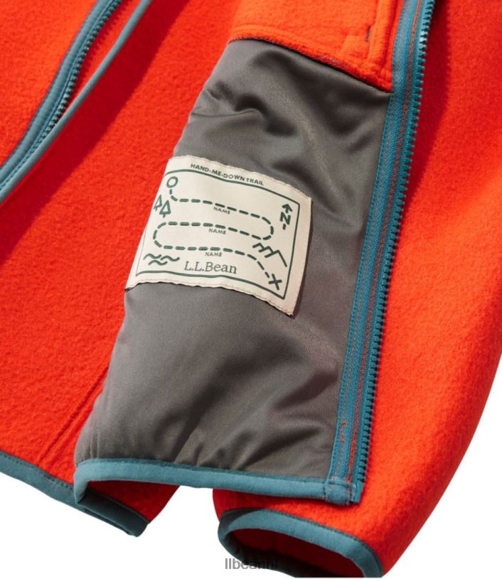 L.L.Bean kinderen retro klassiek bergfleecejack oranje bovenkleding VT064883 - Image 5