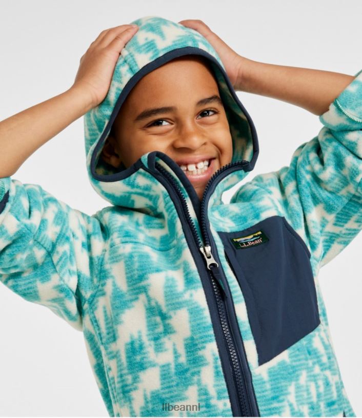L.L.Bean kinderen retro klassiek bergfleecejack zilverberkenbos print bovenkleding VT0646067 - Image 4