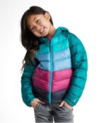 L.L.Bean kinderen ultralicht 650 donsjack blauwgroen kleurblok bovenkleding VT0643706 - Image 2