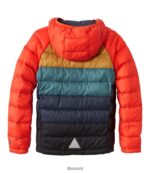 L.L.Bean kinderen ultralicht 650 donsjack blauwgroen kleurblok bovenkleding VT0643706 - Image 7