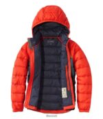 L.L.Bean kinderen ultralicht 650 donsjack carbon marineblauw kleurblok bovenkleding VT0645146 - Image 6