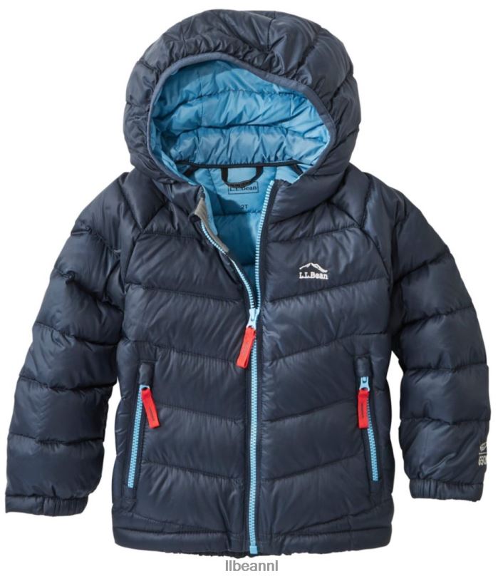 L.L.Bean kinderen Ultralicht donsjack 650 voor baby's en peuters koolstof marine bovenkleding VT0643640 - Image 1