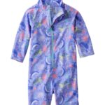 L.L.Bean kinderen zon-en-surf bodysuit malibu blauwe zeedieren kleding VT064502