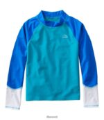 L.L.Bean kinderen zon- en surfzwemshirt aquamarijn kleurblok kleding VT064421