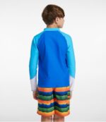 L.L.Bean kinderen zon- en surfzwemshirt aquamarijn kleurblok kleding VT064421 - Image 3