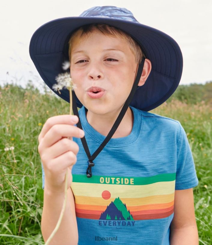 L.L.Bean kinderen zonnescherm bucket hat indigo inkt/nautische marine kleding VT0643427 - Image 7