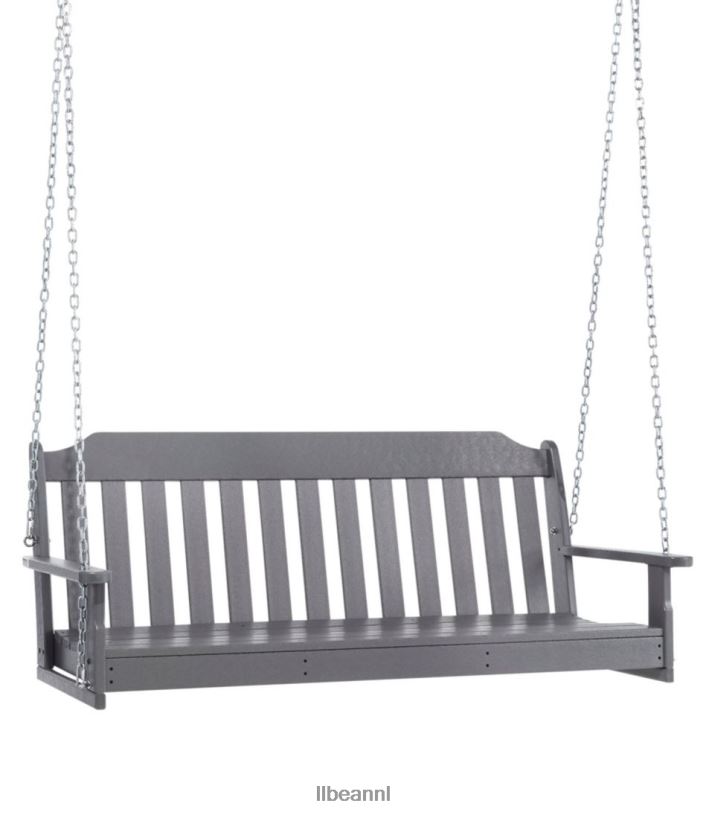 L.L.Bean unisex 60'' schommelbank voor alle weersomstandigheden leigrijs achtertuin en terras VT0644495 - Image 1