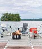L.L.Bean unisex Adirondack stoel voor alle weersomstandigheden, vierkante rugleuning klassiek rood achtertuin en terras VT0644447 - Image 3