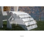 L.L.Bean unisex Adirondack stoel voor alle weersomstandigheden, vierkante rugleuning klassiek rood achtertuin en terras VT0644447 - Image 6