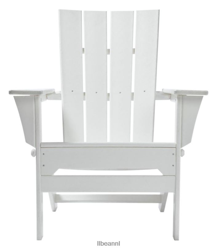 L.L.Bean unisex Adirondack stoel voor alle weersomstandigheden, vierkante rugleuning zwart achtertuin en terras VT0646358 - Image 4
